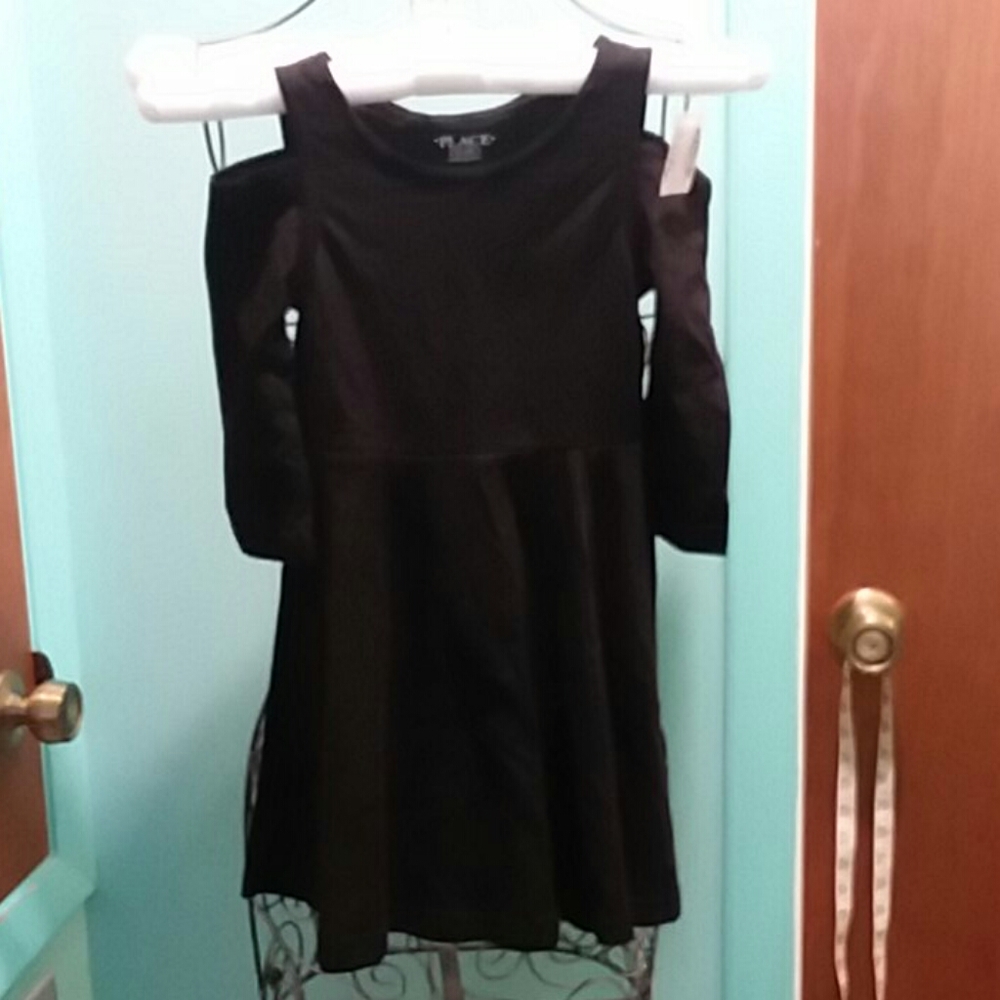 Open Shoulder Long Sleeve Dress